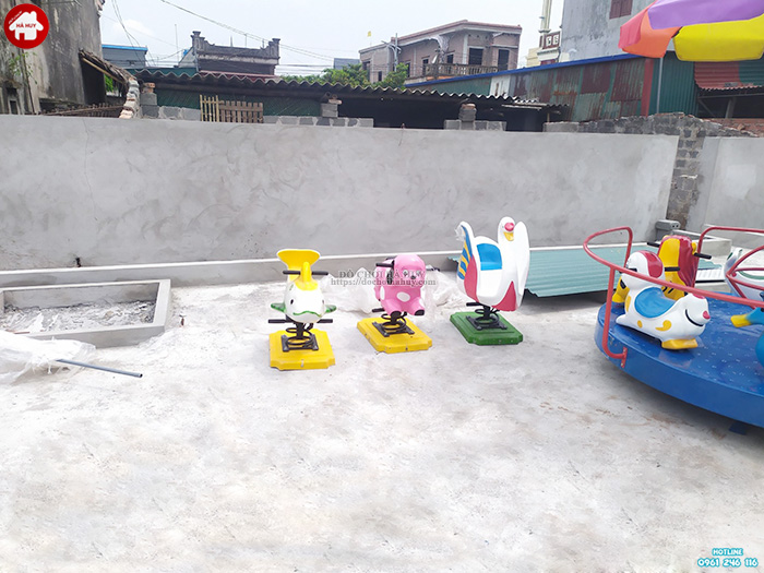 Lắp đặt đồ chơi vận động và nội thất cho trường mầm non tại Thái Bình