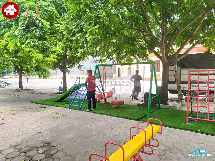 Sản xuất lắp đặt đồ chơi ngoài trời cho trường mầm non tại Hà Nội