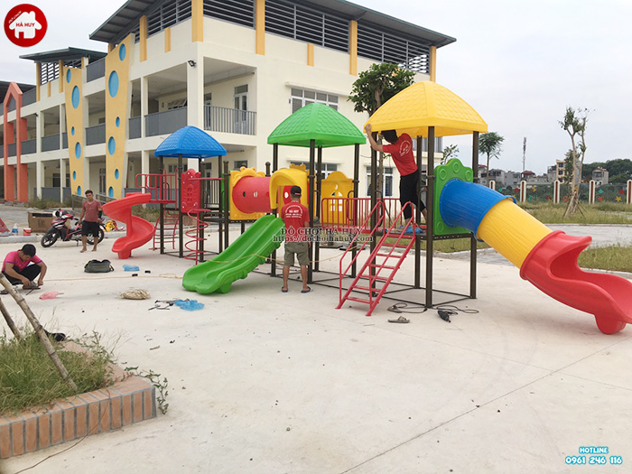 Sản xuất đồ chơi vận động ngoài trời cho trường mầm non tại Hoài Đức, Hà Nội