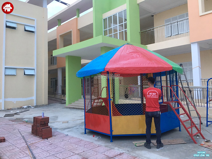 Lắp đặt đồ chơi vận động ngoài trời cho trường mầm non tại Bắc Ninh