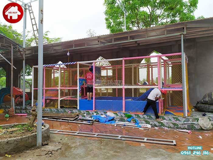 Thi công lắp đặt nhà liên hoàn trong nhà cho khách hàng tại Vĩnh Phúc