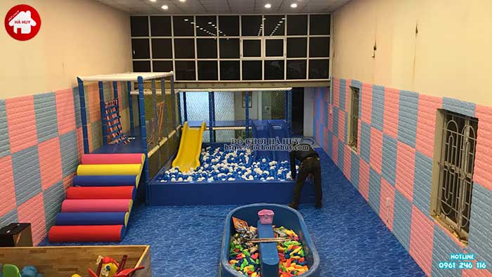 Lắp đặt nhà liên hoàn mini cho khu vui chơi trẻ em tại Hoài Đức, Hà Nội